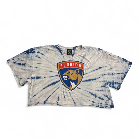 Florida Panthers Tie-Dye Crop Top - Picture 1 of 5